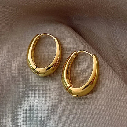 2023 Fashion Metal Drop Earrings for Woman Vintage Hoop Earring Trend Classic Party Wedding Pendant Jewelry Gift
