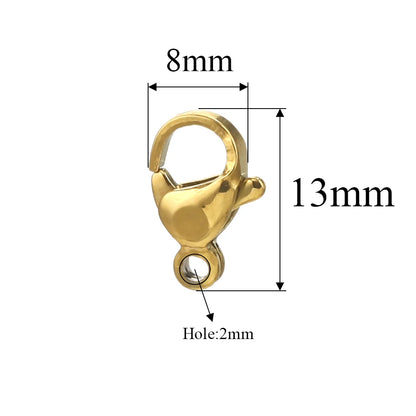 20pcs Stainless Steel Lobster Clasps For Bracelet Necklace,Lobster Clasps With Jump Rings Connectors Clasp DIY Jewelry Findin