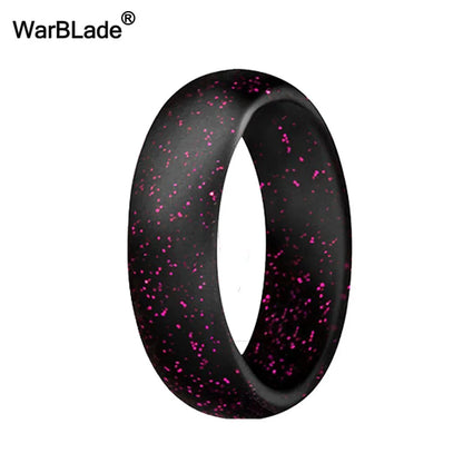 WarBLade 5.7mm Food Grade FDA Silicone Rings For Women Wedding Rubber Bands Hypoallergenic Flexible Silicone Finger Ring