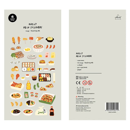 Korean Import Suatelier Baking Bread Cake Desserts Food Stickers Scrapbooking Diy Journal Stationery Sticker Deco School Supp