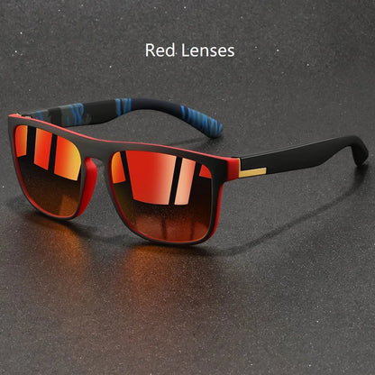 Fashion Vintage Square Sunglasses Men Women Fishing Driving Man Designer Sun Glasses Anti-Glare Retro Eyewear