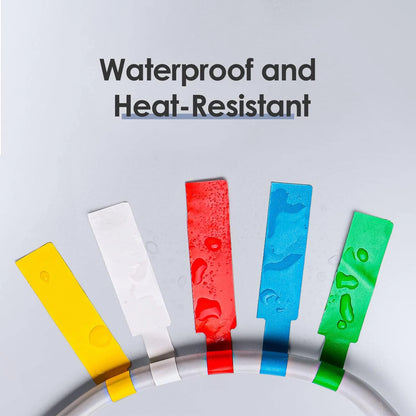 240 Pcs Cable Labels Tags for Cable Management Colorful Waterproof Cord Labels Tags for Wire Labels Self Adhesive Tear Resist