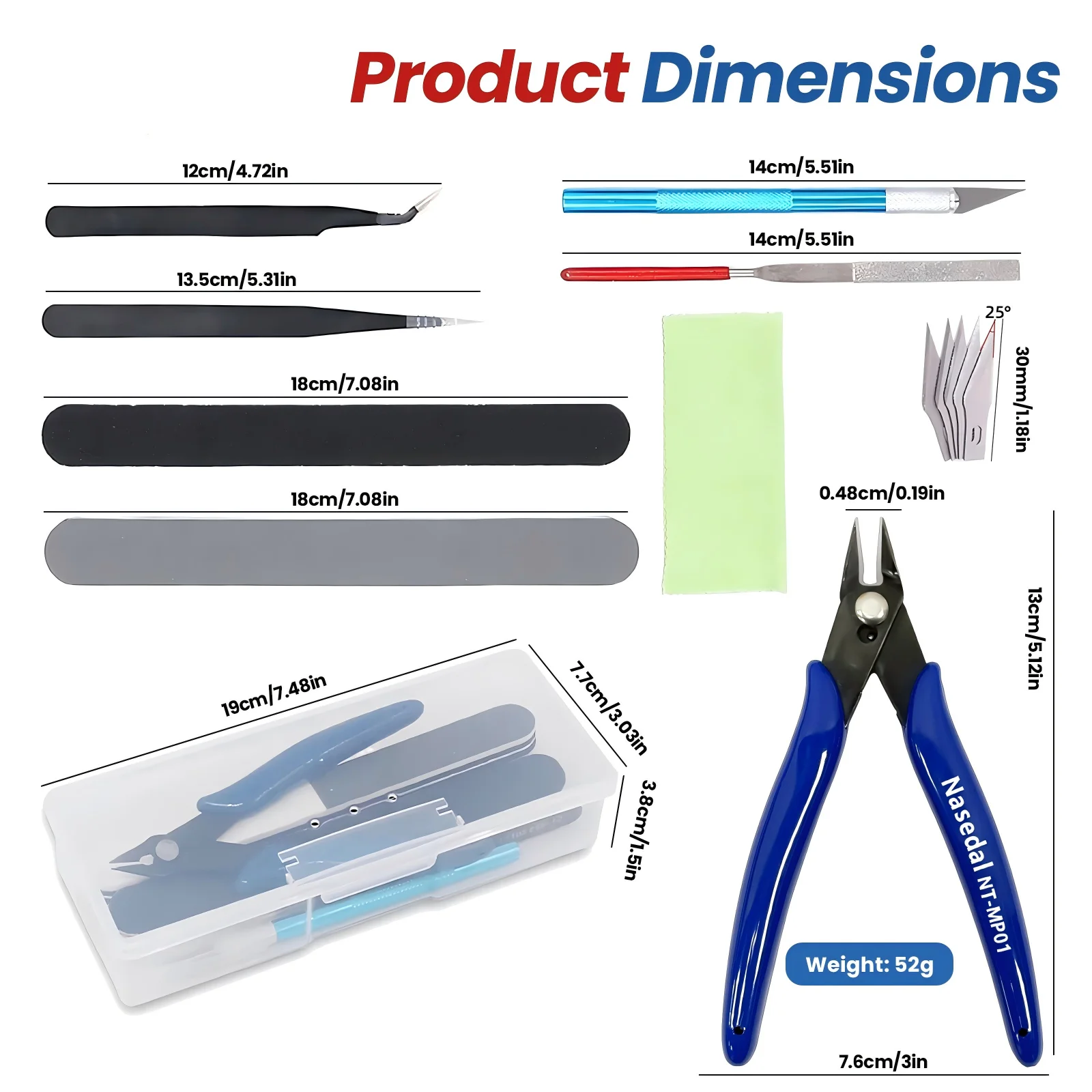 9pcs Model Basic Tools for Gundam Craft DIY Model Car Hobby Building Repairing Assembly Tool Beginner Handmade Scissors Tweez