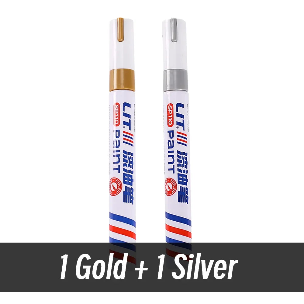 3mm 10p Colorful 8 Colors Permanent Paint Marker Waterproof White Markers tire tread rubber fabric Paint metal Paint Marker P