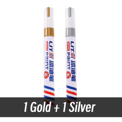 3mm 10p Colorful 8 Colors Permanent Paint Marker Waterproof White Markers tire tread rubber fabric Paint metal Paint Marker P