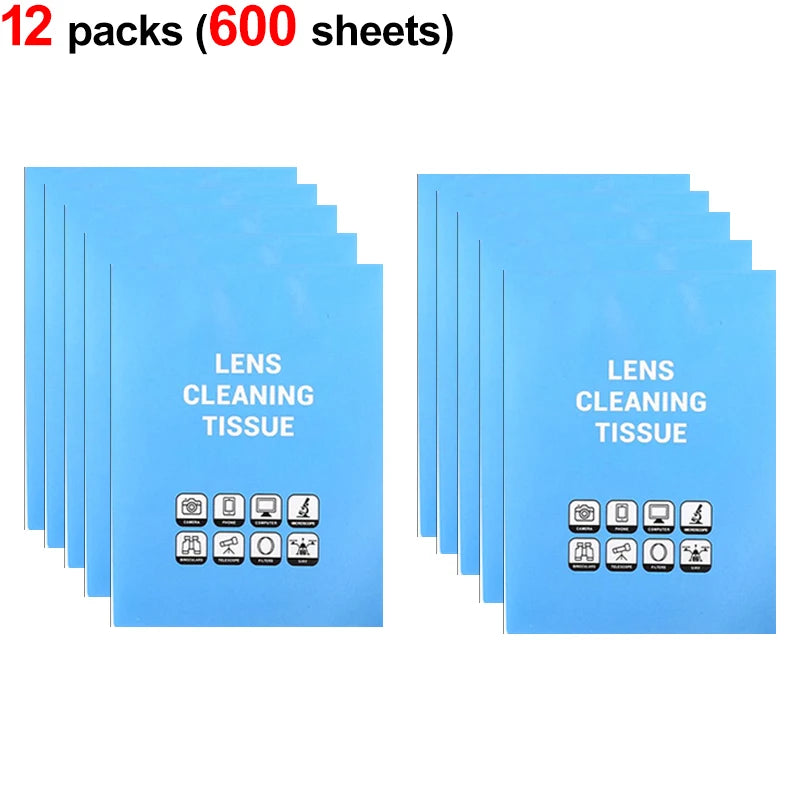 Lens Cleaning Tissue Paper Lens Cleaner Papers Tissue for Microscope Camera Len Glasses Computer Screens Electronic Screens -