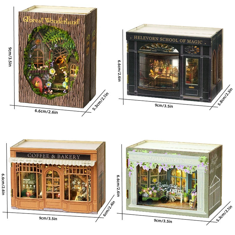 DIY Miniature Doll House 3D Puzzle Small House Assembly Building Model Kit Toys Home With Furniture Lighting Wooden Crafts Gi