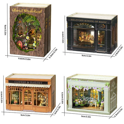 DIY Miniature Doll House 3D Puzzle Small House Assembly Building Model Kit Toys Home With Furniture Lighting Wooden Crafts Gi