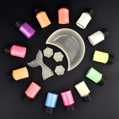 20g Long Lasting Bright Luminous Powder Paint Epoxy Resin Pigment Glow In The Dark Fluorescent Powder DIY Jewelry Making Fill