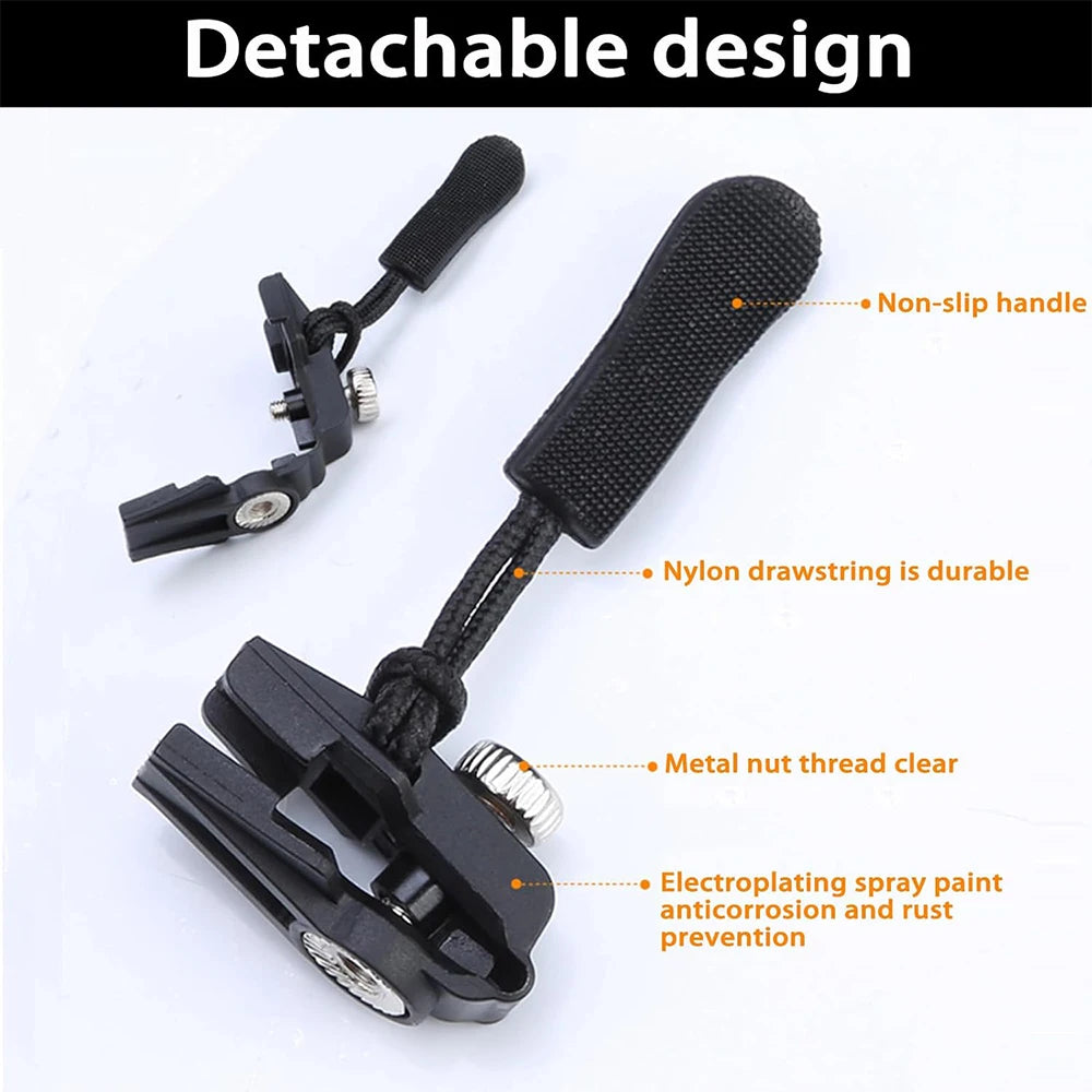 Universal Zipper Repair Kit Quick Instant Detachable Zipper Head Replacement Zipper Slider Pull for Jacket Bags Coat Free Sew