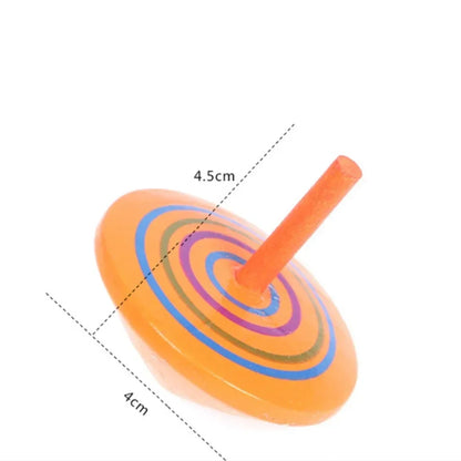 10-30Pcs Fun Wooden Spinning Tops for Children’s Party Gifts, Birthday Carnival Gift Souvenirs, Back-to-school Classroom Rewa