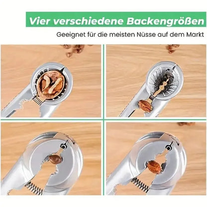 Silvery Metal Walnut Clip Multi Functional Household Nutcracker Shelling Tool for Hazelnuts Chestnuts