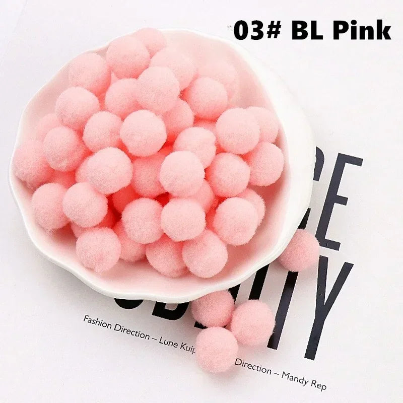 Mini Fluffy Soft Pom Poms Pompoms Ball,Handmade Craft Toys,Wedding Christmas Decor,DIY Sewing Supplies,8mm,10mm,15mm,20mm,30m