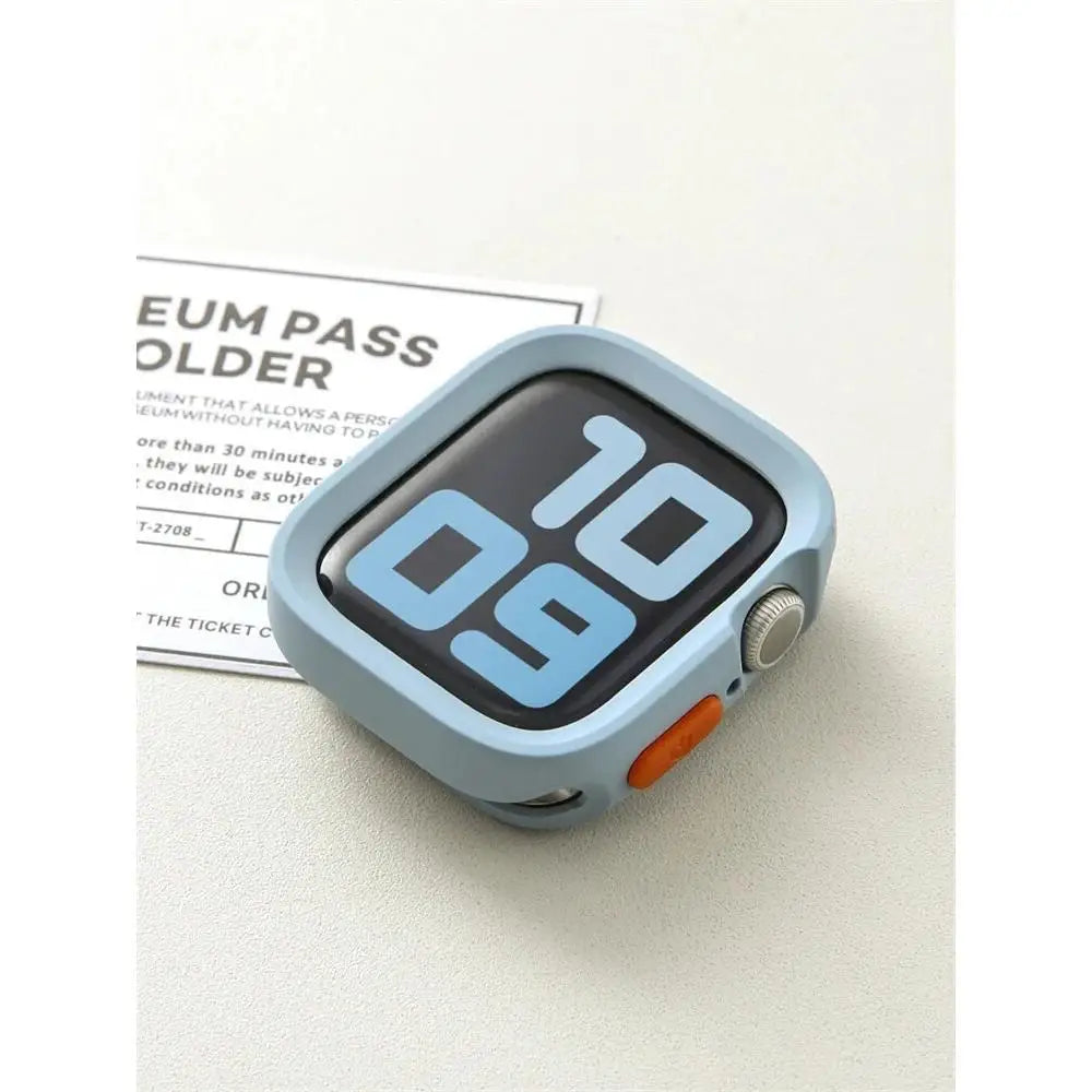 Bumper Soft Silicone Case For Apple Watch 11 10 9 8 7 6 SE 5 Anti-drop Matte Cover For iwatch 49mm 41mm 42mm 46mm 40mm 44mm 4