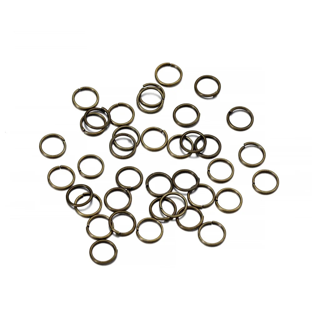 50-200pcs/lot 3-20 mm Jump Rings Split Rings Connectors For Diy Jewelry Finding Making Accessories Supplies