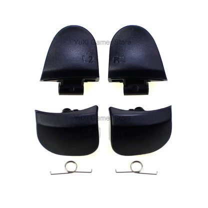 YuXi L1 R1 L2 R2 Trigger Buttons Replacement for PS5 BDM-030 V3.0 Controller Button Set With Springs - Black