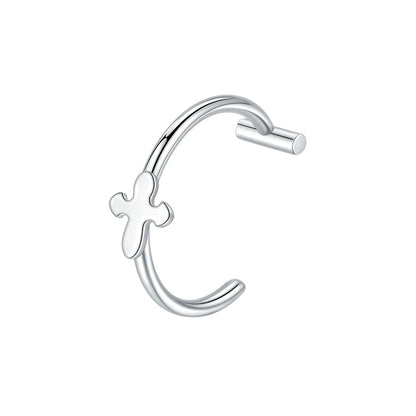 1PC Stainless Steel Fake Nose Ring Hoop Septum Rings Non-Pierced C Clip Lip Ring Earring Fake Nose Piercings Women Body Jewel