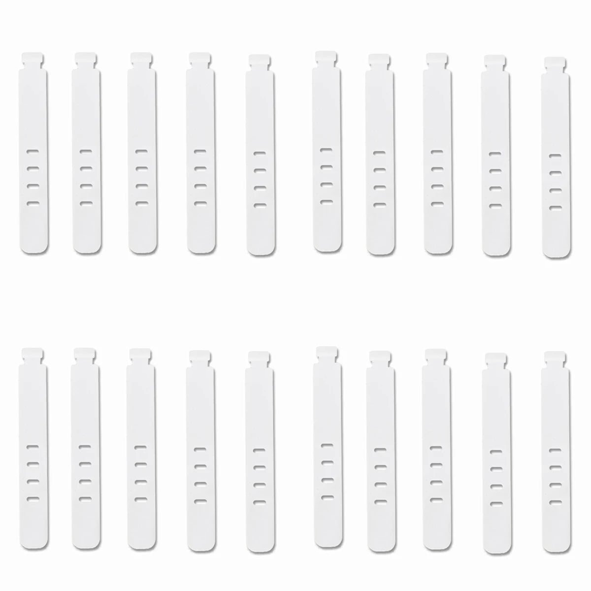 20/12/4PCS Cable Ties Cord Organizer Management Silicone Wire Holder Straps Zip Clips Reusable Tie Wraps Keeperwinder Rubber 