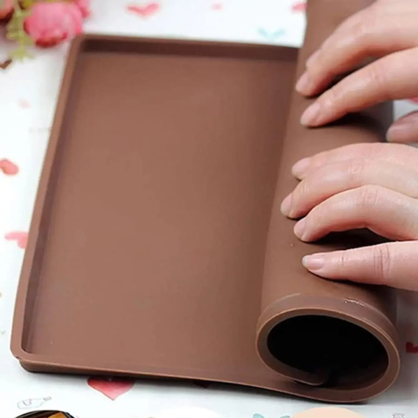 1PC Multifunctional Silicone Cake Roll Mat Bakeware Tray Pan Painted Pad Pastry Swiss Roll Baking Mold Tool for Kitchen
