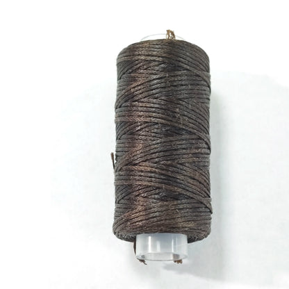 1pcs 50m leather sewing wax thread - Practical long thread for leather DIY/ book binding/shoe repair/leather projects - coffe