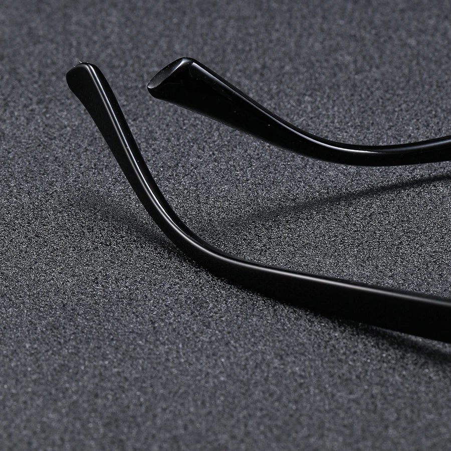 1Pc Men's Fashion Glasses New Trendy Square Frame Retro Rivet Y2K Music Festival Cool Street Style Decoration Suitable for Da