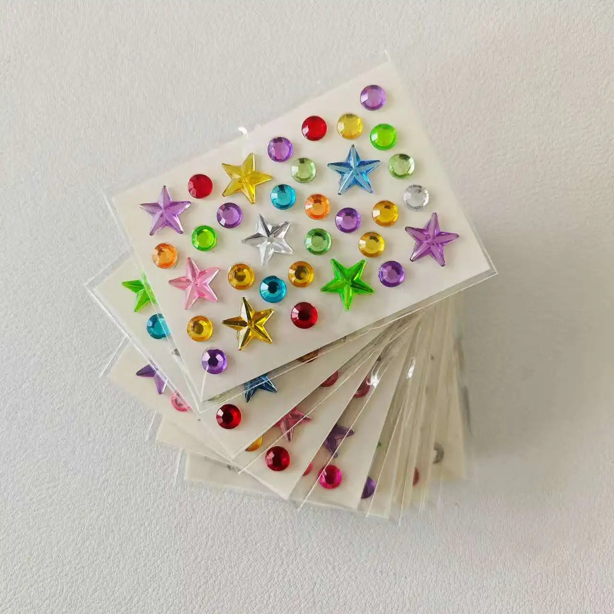 10 style colorful diamond mini sticker accessories DIY acrylic three-dimensional decoration children's and students' - 10 sta