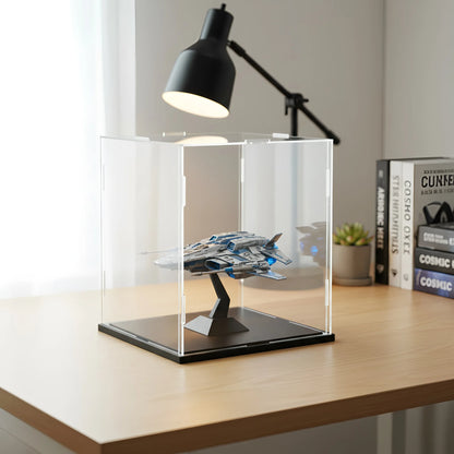 1pc Clear Self-Assembled Acrylic Display Box Dustproof Storage Display Cabinet, Suitable for Car Models/Toys/Collectibles