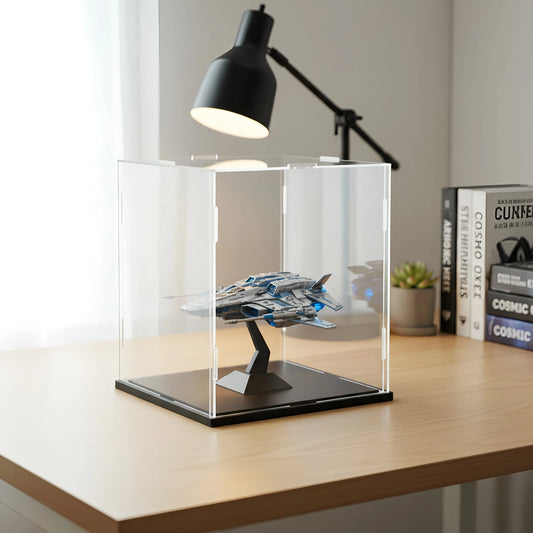1pc Clear Self-Assembled Acrylic Display Box Dustproof Storage Display Cabinet, Suitable for Car Models/Toys/Collectibles