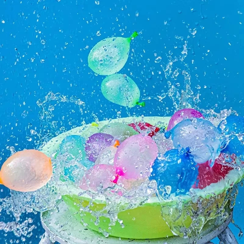 111Pcs Summer Water Balloons: Fast Fill Water Balloons for Pool Party, Outdoor Team Game, Beach Splash Toy, Festival Decor