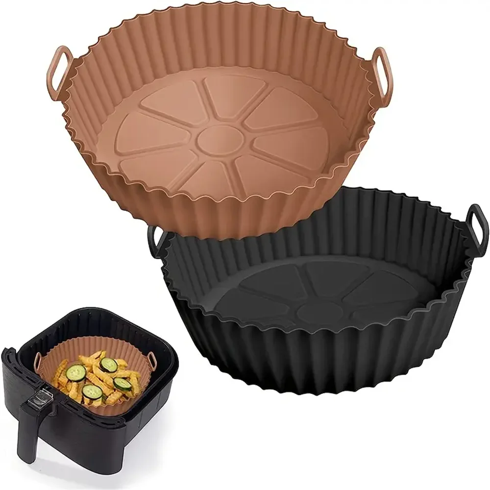 Silicone Air Fryer Liner, Reusable Round Liners for Tower,BPA-Free Non-Stick Silicone Air Fryer Accessories