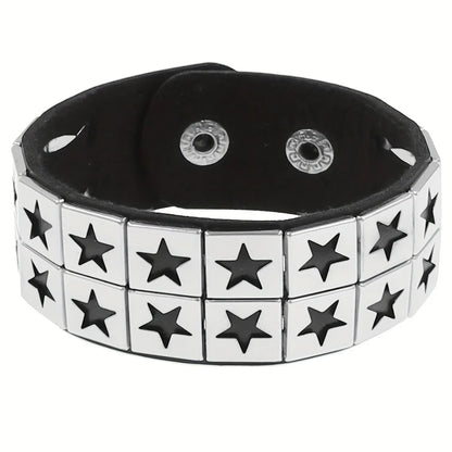 Fashion Gothic Punk Retro Multi Chain Street Dance Bracelet For Halloween Cosplay Christmas Party Birthday Lovers Gifts