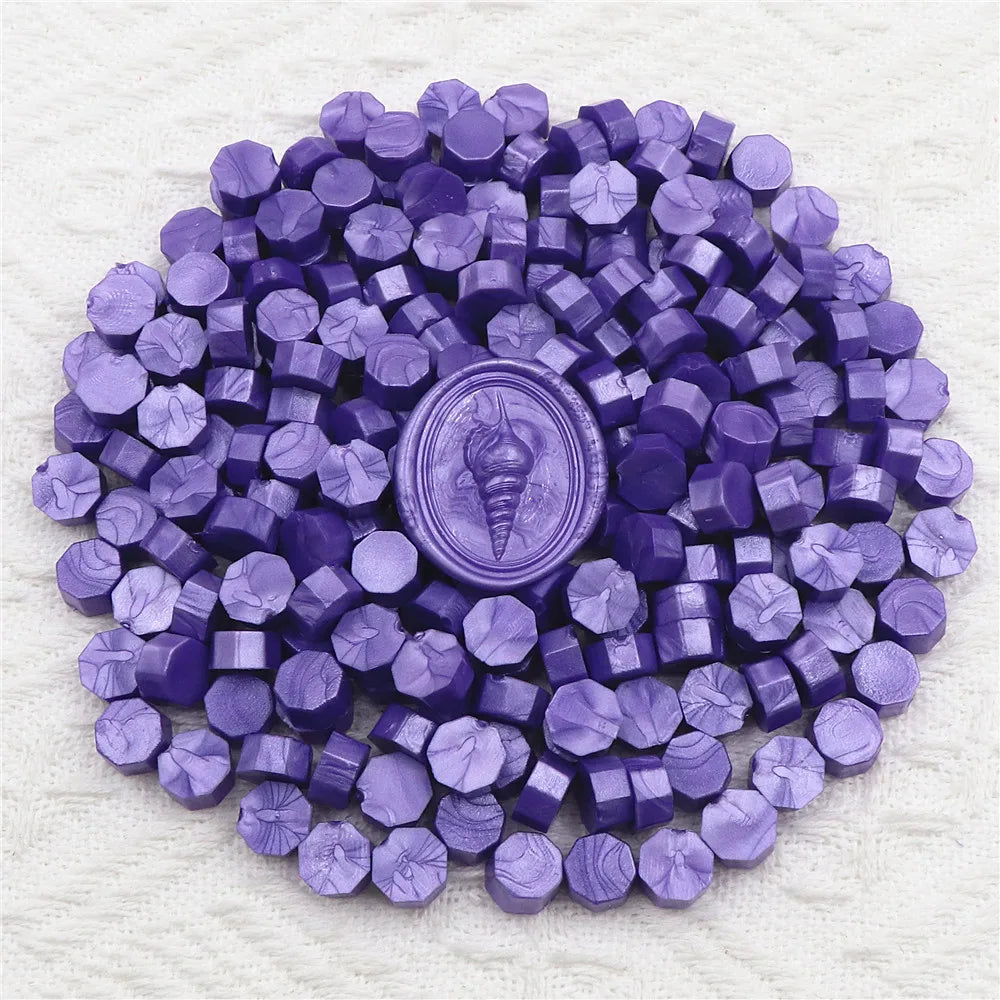 100pcs/bag Octagon Sealing Wax Beads For Seal Stamp, Handmake Embellishment Of Card Envelope, Fire Lacquer Sealing Wax