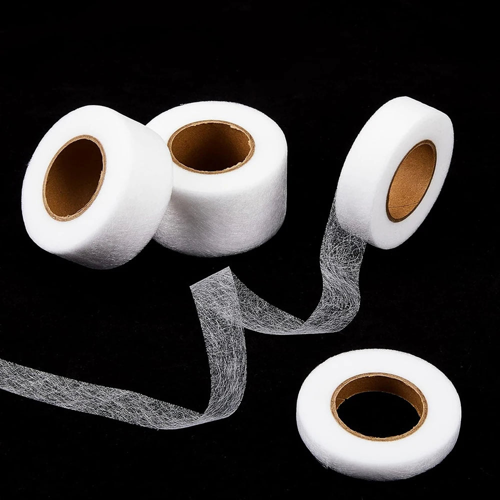 50M Iron on Hemming Tape No Sew Hem Tape Fabric Fusible Hemming Strip for Pants Jeans Curtains Dress Sewing Fabric Clothes