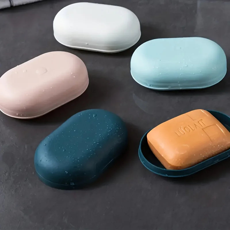 Soap Dish with Lid - Portable & Sealed Travel Soap Container