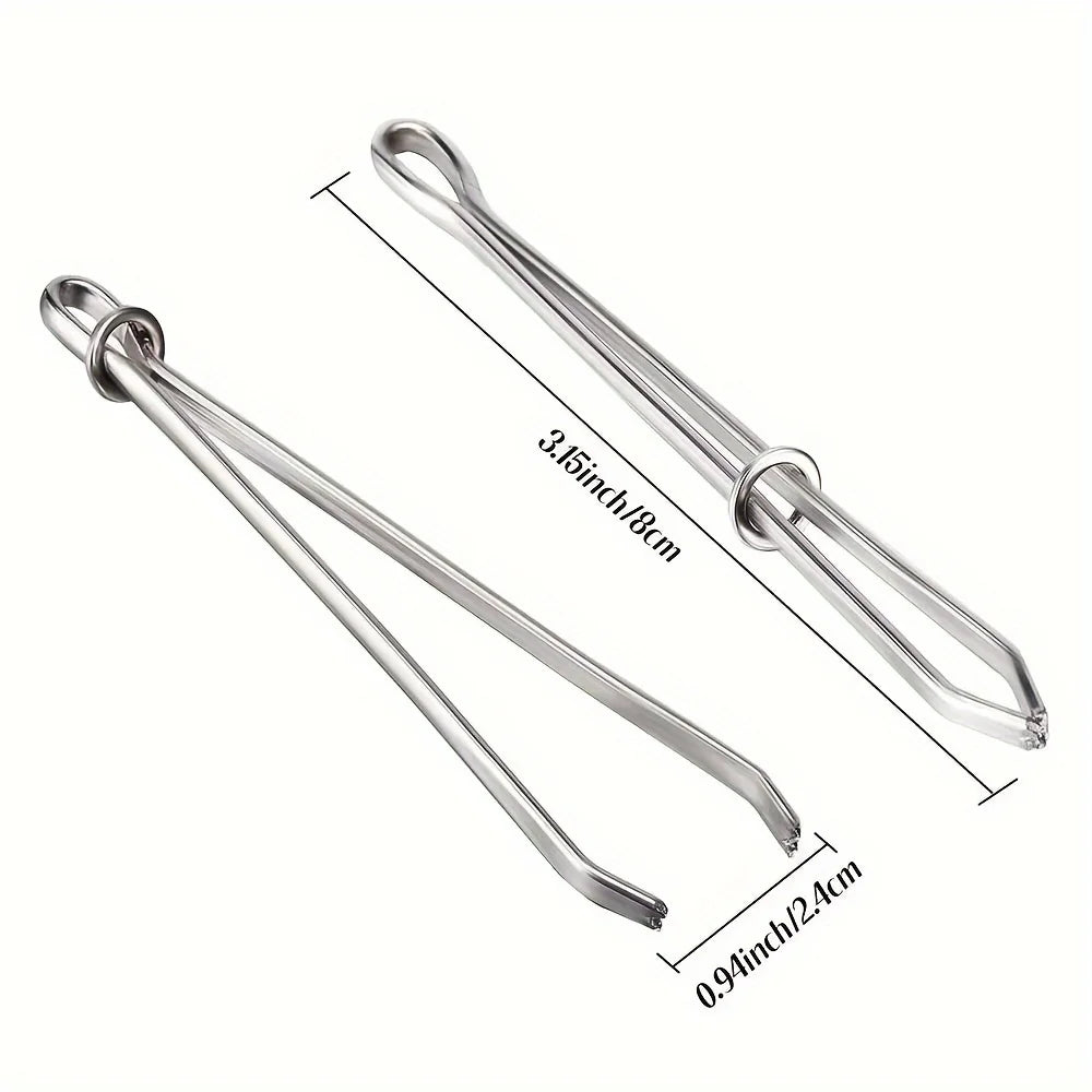 3PCS Garment Clips Sewing DIY Tools Elastic Tape Perforated Cross Stitch Threader Wear Elastic Clips (Wear Resistant Rope)