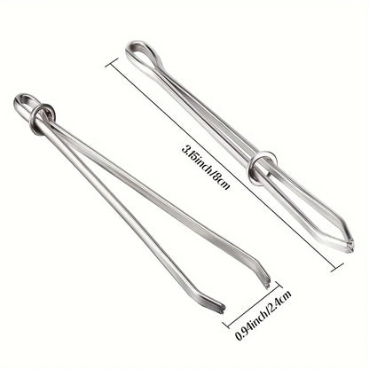 3PCS Garment Clips Sewing DIY Tools Elastic Tape Perforated Cross Stitch Threader Wear Elastic Clips (Wear Resistant Rope)