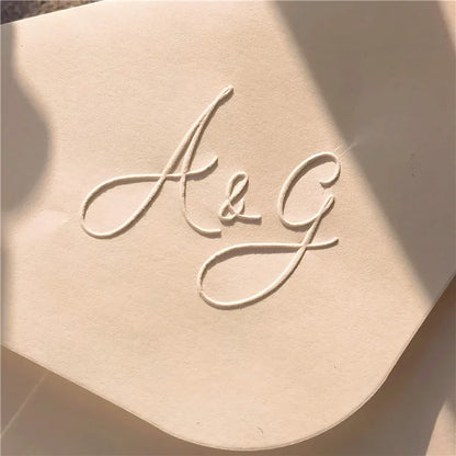 Customize Embossing Stamp Wedding Monogram Embosser Stamp,Personalized 2 initials Embosser Stamp,Wedding gift,hand held embos