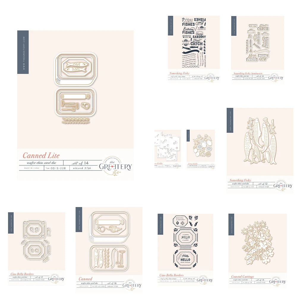 Canned Lie Die 2026 New Metal Cutting Dies Clear Stamps DIY Scrapbooking Birthday Embossing Photo Album Greeting Card Handmad
