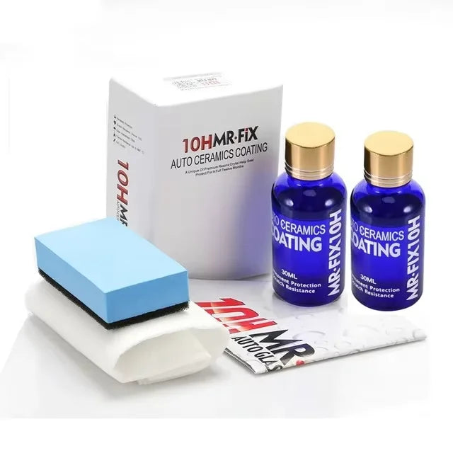 2Pcs 30ml 10H Anti-Scratch Auto Ceramic Glass Coat Liquid Hydrophobic Paint Care Polish Super Detailing Coating For Car Styli