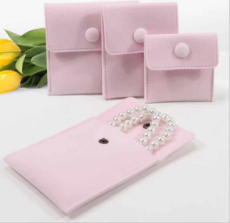 1pcs Jewellery Pouch Packaging Bag Soft Velvet Gift Bracelet Necklace Earrings Rings Storeage Custom Logo