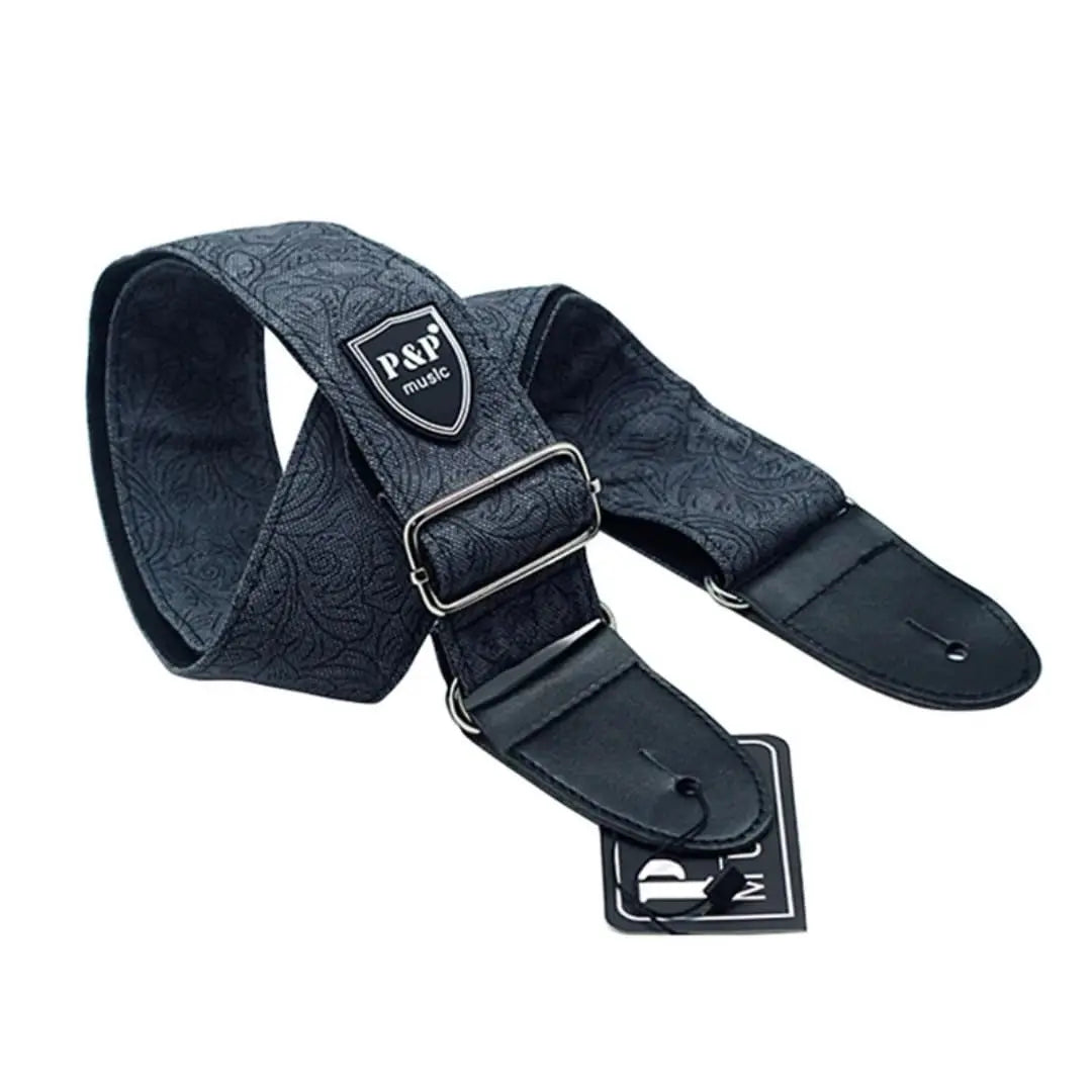 Guitar Strap Adjustable Widening Thickening Denim Cotton Guitar Belts for Electric Guitar Bass Ukulele Guitar Accessories - D