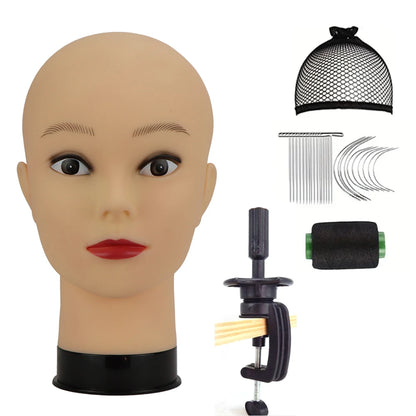 Mannequin Head With Tripod For Making Wig Hat Glasses Mask Display Cosmetology Manikin Head For Makeup Practice Wig Install K