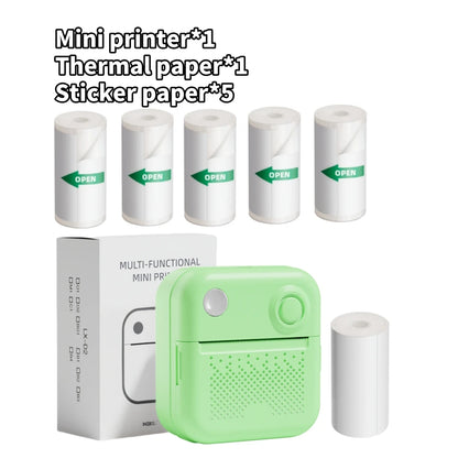 Dolewa D3 Portable Printer Thermal Paper Stickers Paper Mini Printers Labels Maker Printer for Error Printing Photo Printing 
