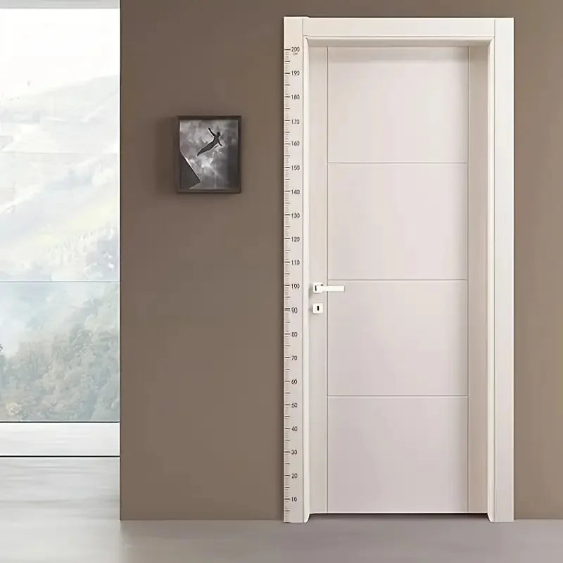 2m Wall Height Measurement Card - Easy-to-Read Durable PC Material Writeable & Removable Ideal for Room Decor Wall Decoration