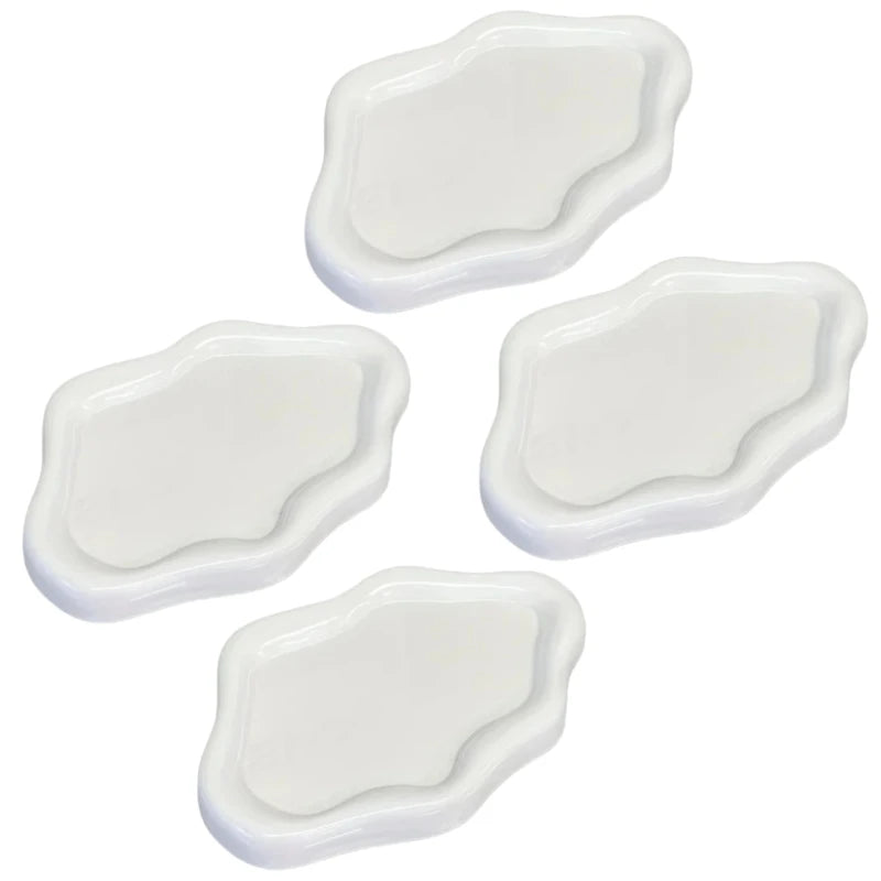Cloud-Shaped Jewelry Tray Decorative Plate for Rings Earrings Bracelets & Necklaces Plastic Vanity Tray for Women Bedroom Dec