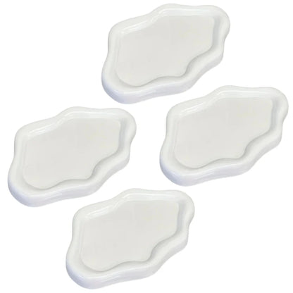 Cloud-Shaped Jewelry Tray Decorative Plate for Rings Earrings Bracelets & Necklaces Plastic Vanity Tray for Women Bedroom Dec