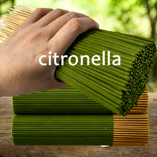 Lemongrass Sticks That Extend the Burning Time, Artificial Wooden Four-Season Fragrance, Suitable for Home, Camping, Garden, 