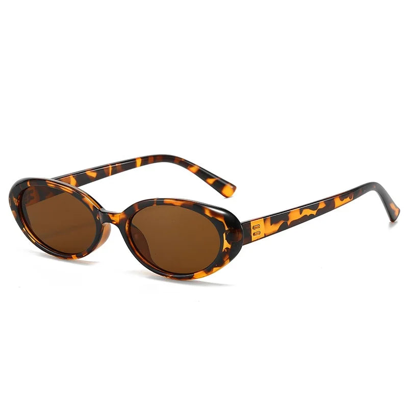 Small Oval Sunglasses for Women's Vintage Design Sun Glasses Shades Female Sexy Retro Punk Men Sunglass Outdoor Trendy Eyewea