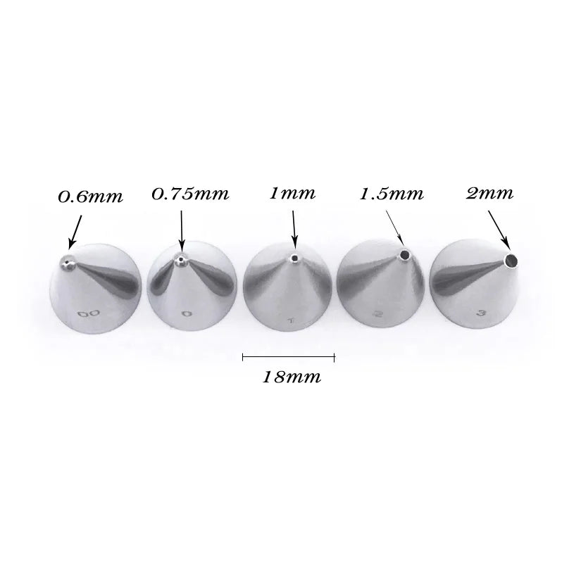 2/3/5/7/12 Pcs/Set Icing Piping Nozzles Set Russian Round Tips Fondant Cake Cream Decorating Pastry Tools