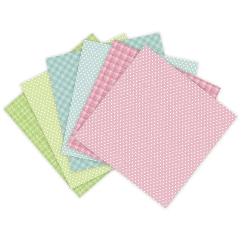 12 Sheets Spring Colors Craft Paper Pads Cutting Dies Art Background Origami Scrapbooking Card Making